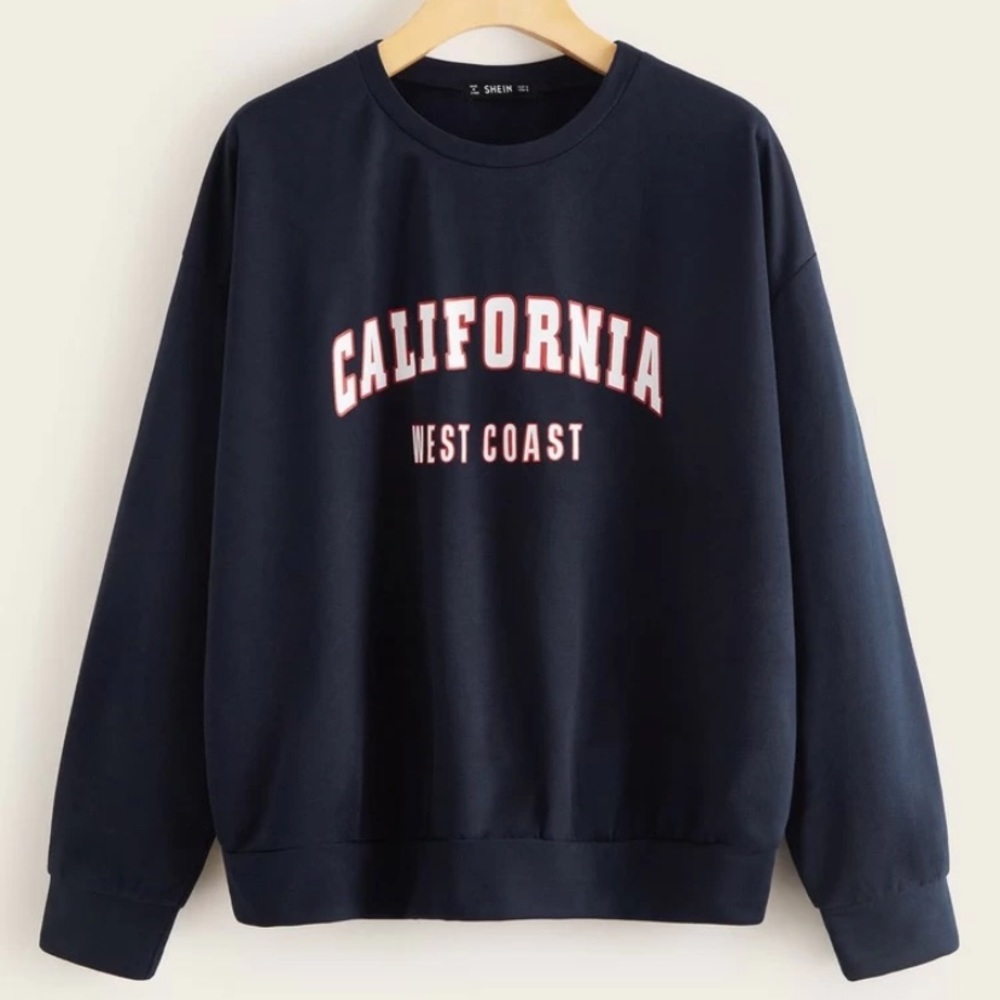 SHEIN California West Coast Graphic Sweatshirt